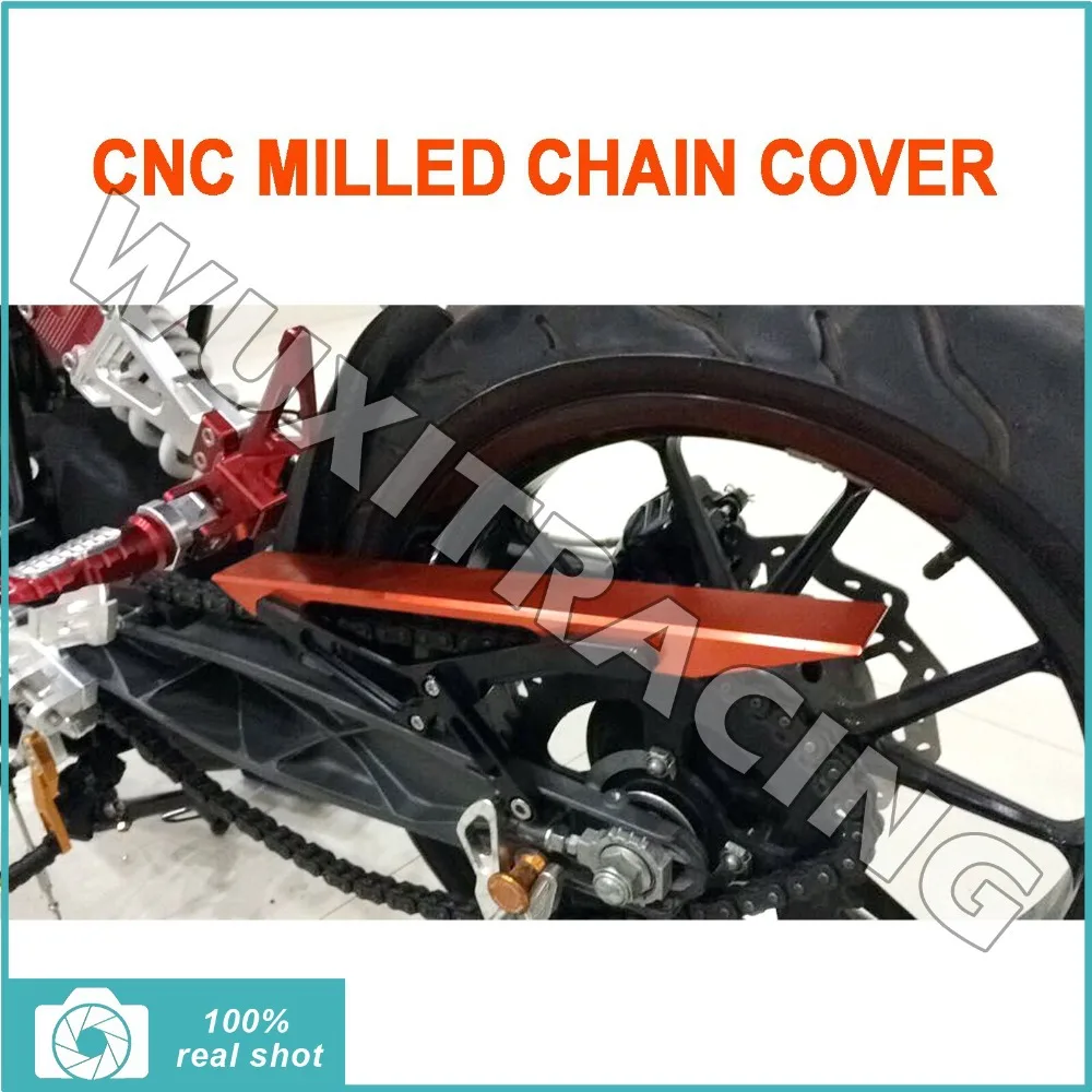fit for KTM Duke 125 200 390 11 12 13 14 CNC Chain Guard Cover Orange