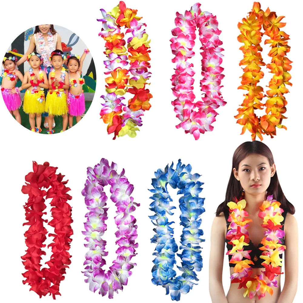 100 HAWAIIAN LEIS Tropical Luau Party Favor Wedding DJ Wholesale Free Shipping 