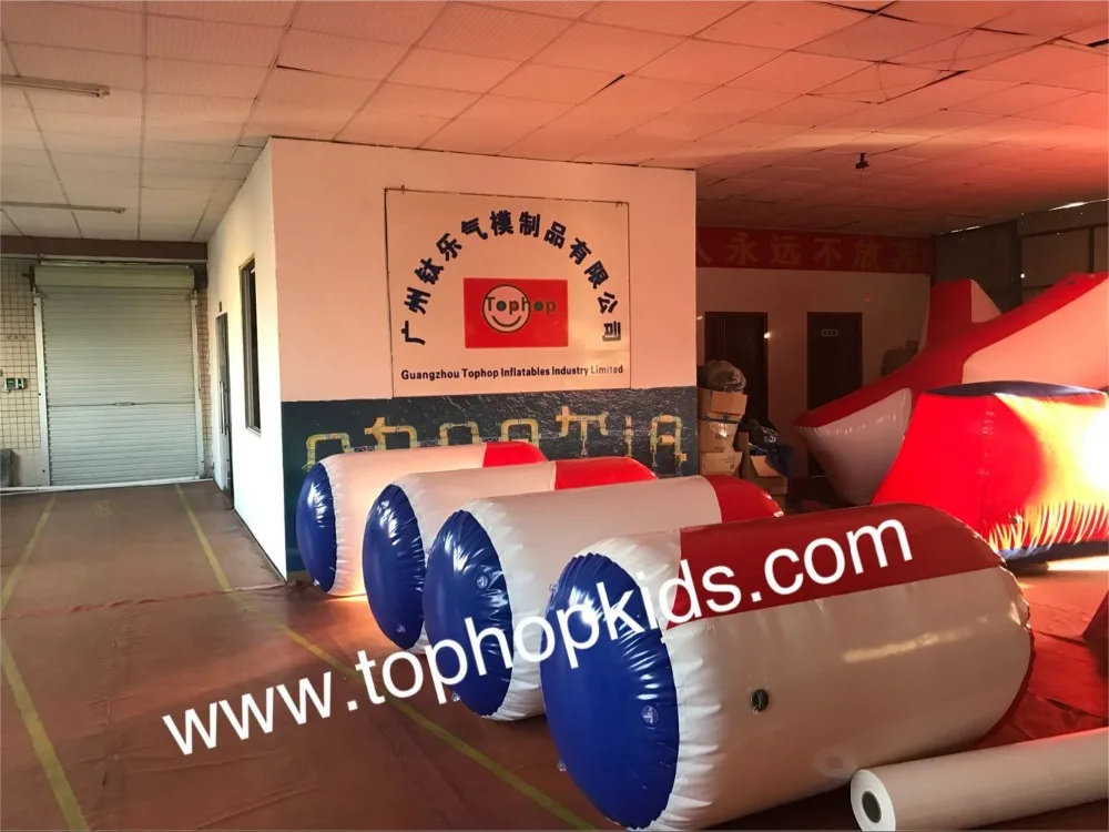 inflatable paintball Cylinder bunkers inflatable paintball arena