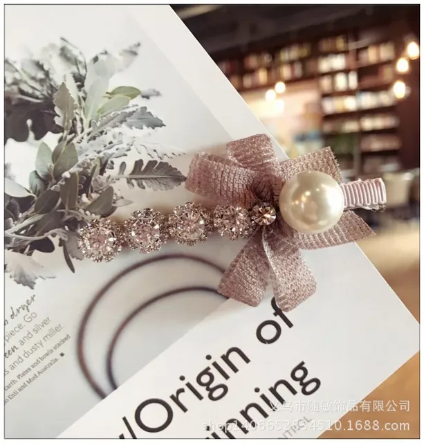 Korea Hair Accessories Flower Pearl Butterfly Hair Clips For Girls