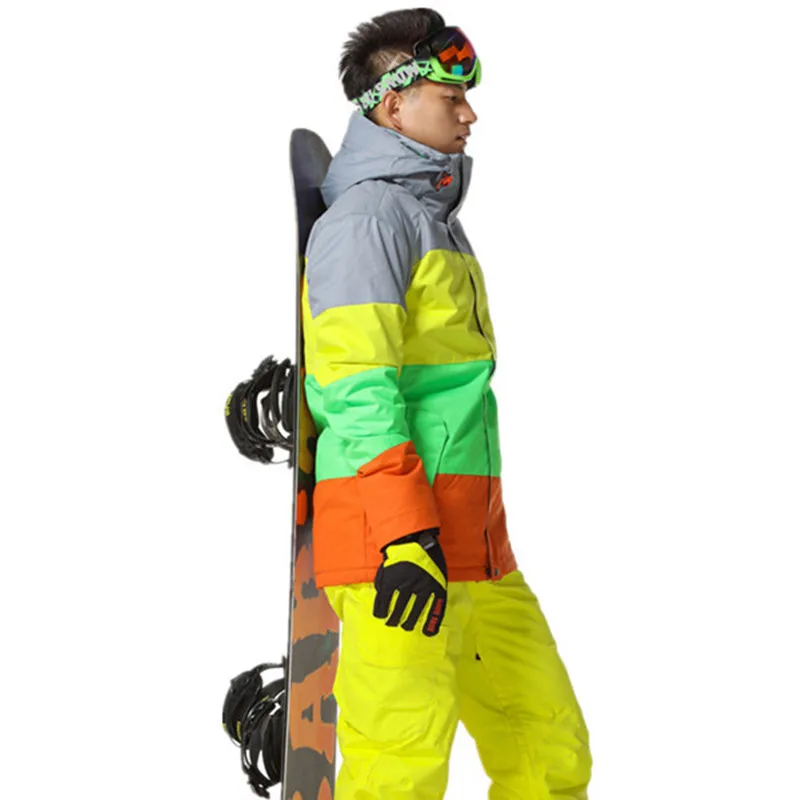GSOU снег бренд Мужская лыжная куртка водонепроницаемый сноуборд куртка зимний спорт на открытом воздухе снег костюм лыжный сноубординг Туризм мужской костюм