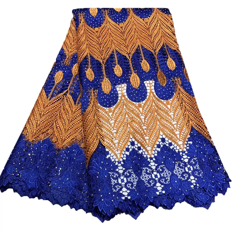 

Latest African French Guipure Lace Fabric 2019 High Quality African Tulle Lace Fabric For Wedding Nigerian lace fabric