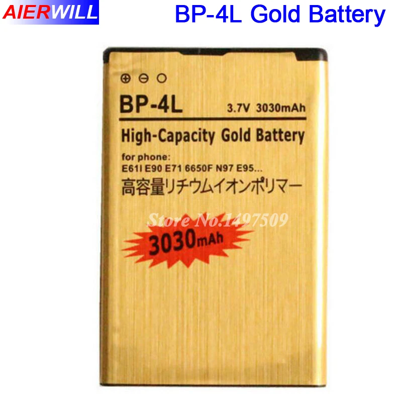 Bp4l Bp 4l Golden Gold Battery For Nokia For Nokia E61i E63 E90 E95