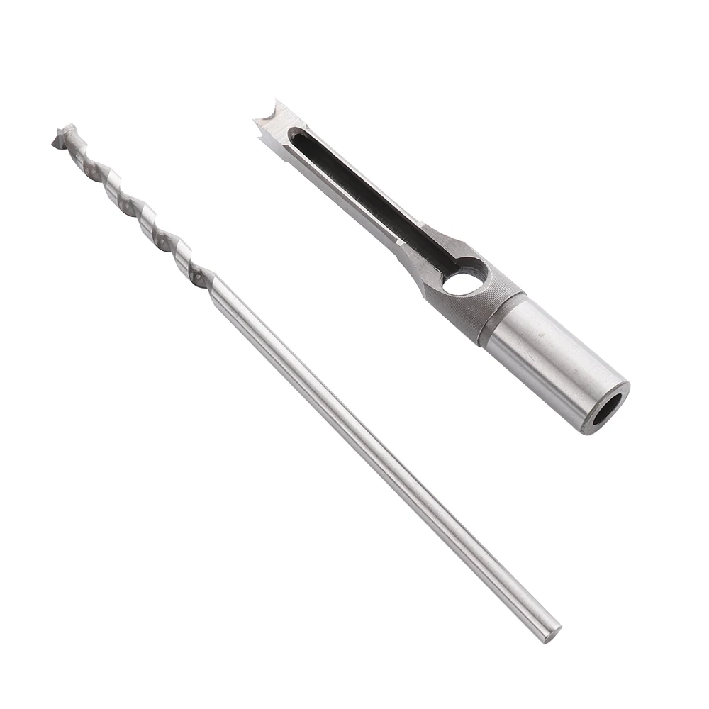Mortising Chisel Woodworking Electric Drill Tools  10mm/16mm Square Hole Mortiser Drill Bit Power Tool Drill Bit Square Hole Saw