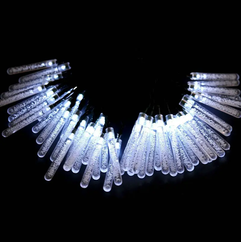 solar powered 5m 20leds icicle bubble fairy hanging string bulk solar lights sale