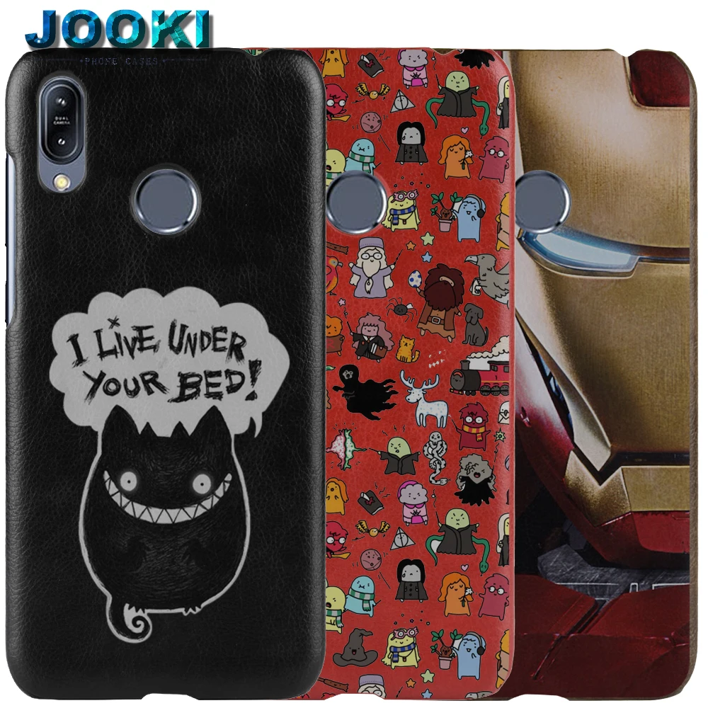 

JOOKI Case For ZenFone Max Pro M2 ZB633KL Flip Cover PU Slim Case For ZenFone Max Pro M2 ZB631KL Print PU Leather Back Bag