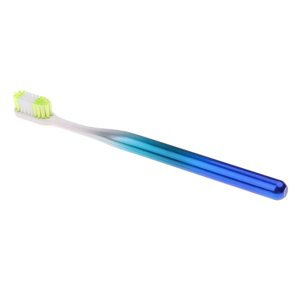 12 X Unisex Toothbrush Double Colorful Hard Bristles Tooth Brush For Travel Hotel