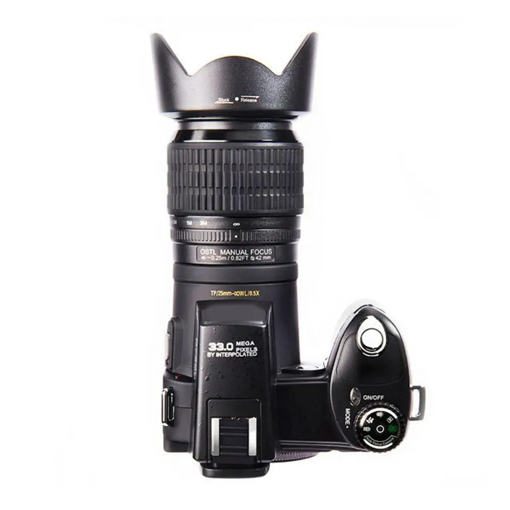 D7100 13MP cámaras digitales profesionales 24x telefoto y conjuntos de lentes de gran angular 8X cámaras de zoom Digital