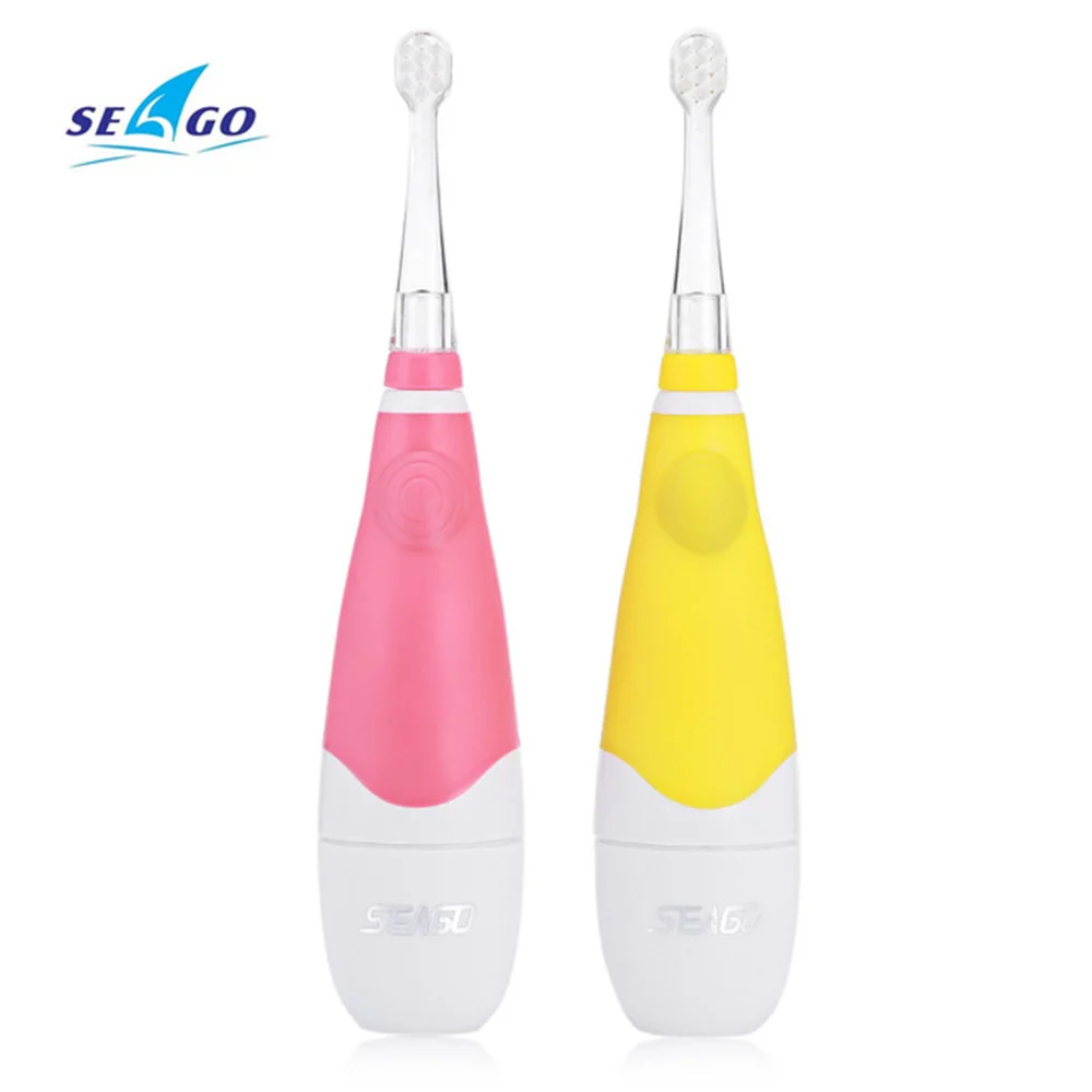 

SEAGO EK1 Professional Sonic Electric Toothbrush Waterproof LED Light Electric Toothbrush 3 Replacement Brush Heads For Kids