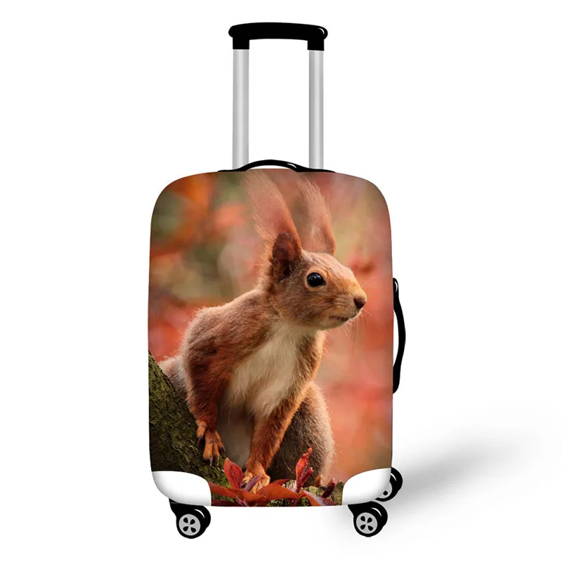 creative design travel protective cover for 18-30 inch trolley suitcase rain dust protector covers Animal squirrel prints