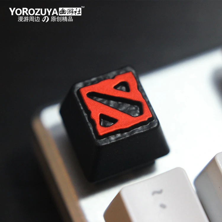  1pc zinc-plated aluminum alloy ZNAL903 key cap for DOTA 2 Mechanical keyboard Stereoscopic relief k