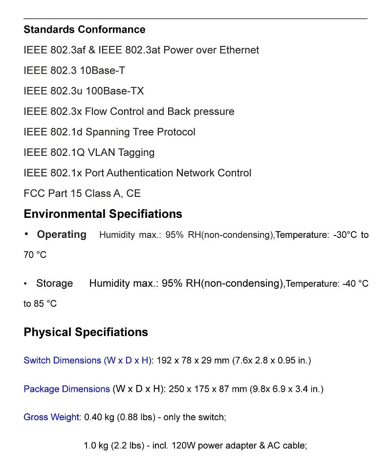 Xinray Фирменная Новинка 8 Порты и разъёмы коммутатор питания через Ethernet 10/100 м IEEE802.3 максимальное расстояние 150 м для IP Камера безопасности NVR Системы 2 RJ45 Lan Порты и разъёмы