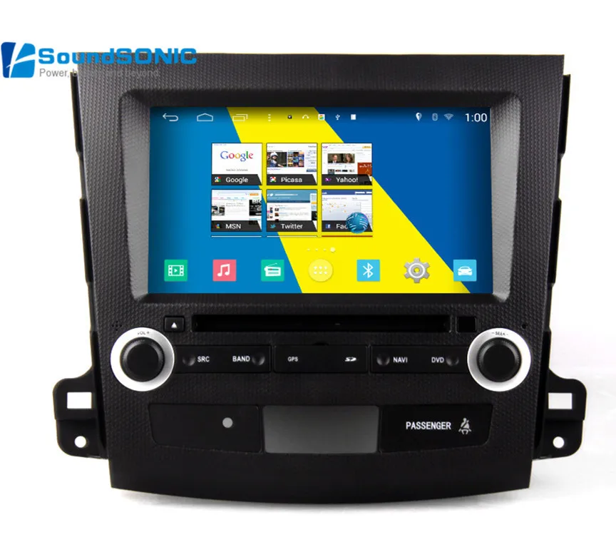 Android 4.4.4 для Mitsubishi Outlander XL EX 2007 2008 2009 2010 2011 Автомобильный DVD GPS навигатор Авторадио