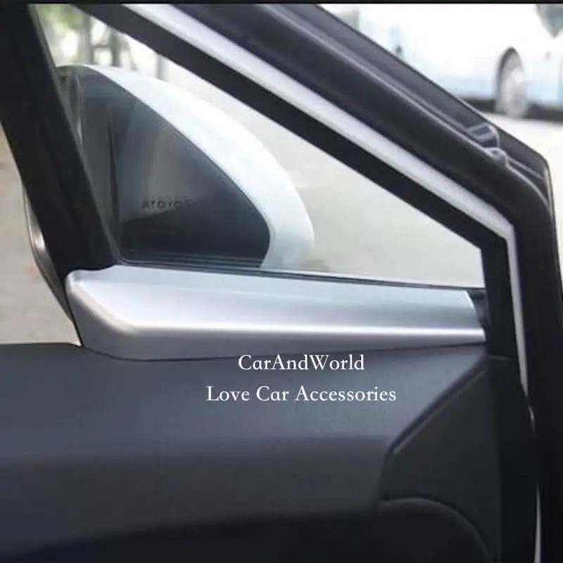 Per Toyota C-Hr Chr 2017-2023 Porta Interna Triangolo Finestra A Colonna Colonna Telaio Copertura Trim Abs Cromato Guarnire Accessori Auto