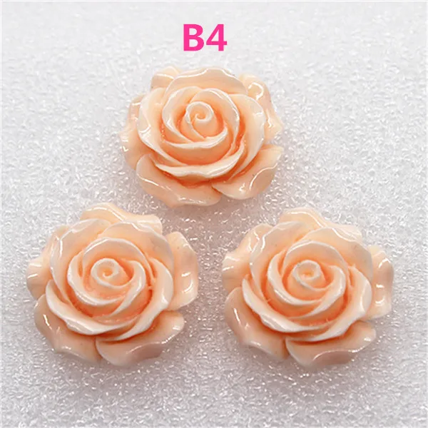 10pcs 28mm Resin Camellia Flower Flatback Cabochon DIY Scrapbooking Decorative Craft Making,15 Colors to Choose