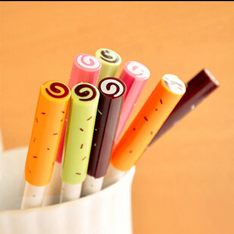 

4 pcs/lot Kawaii candy gel pen cute pens canetas material escolar stationery papelaria school office supplies