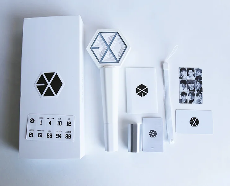 Kpop EXO Sehun Chanyeol Lay White Concert Light stick glow 