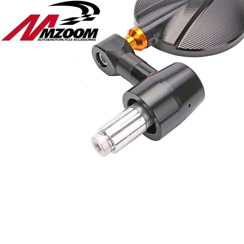 Бесплатная доставка mzoom Новый Spy R80 Бар Конец мотоцикл Задняя сторона зеркало для