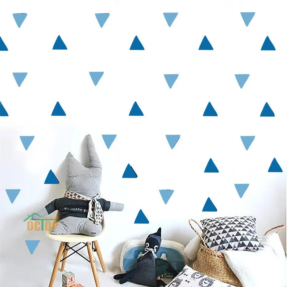 Colorful Triangle Wall Decals Stickers (2)