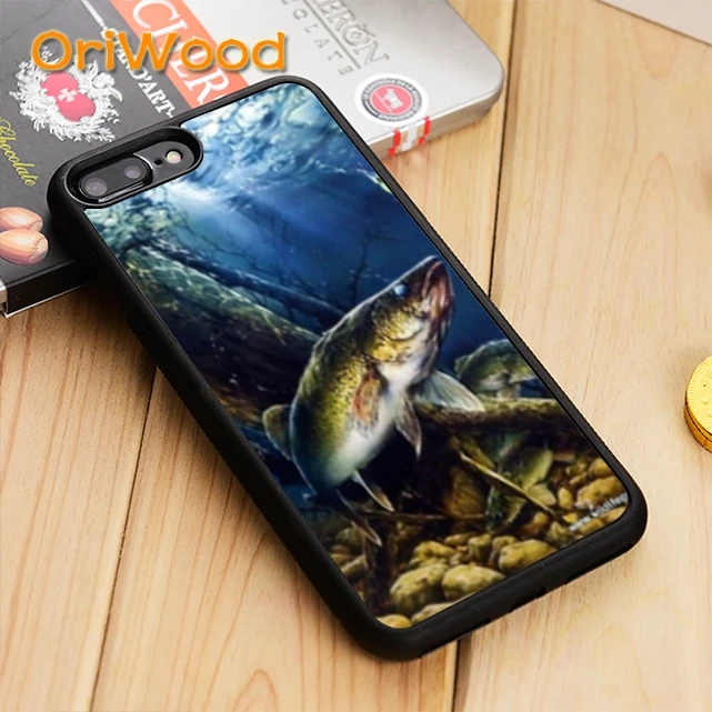 

OriWood CARP FISH FISHING Case cover For iPhone 5 5S SE 6 6S 7 8 X XR XS max Samsung galaxy S5 S6 S7 edge S8 S9 Plus