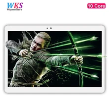 Free shipping 10 inch tablet PC 10 Core Android 7.0 4GB RAM 64GBROM Dual SIM Cards 1920×1200 IPS GPS Bluetooth tablets 10 10.1