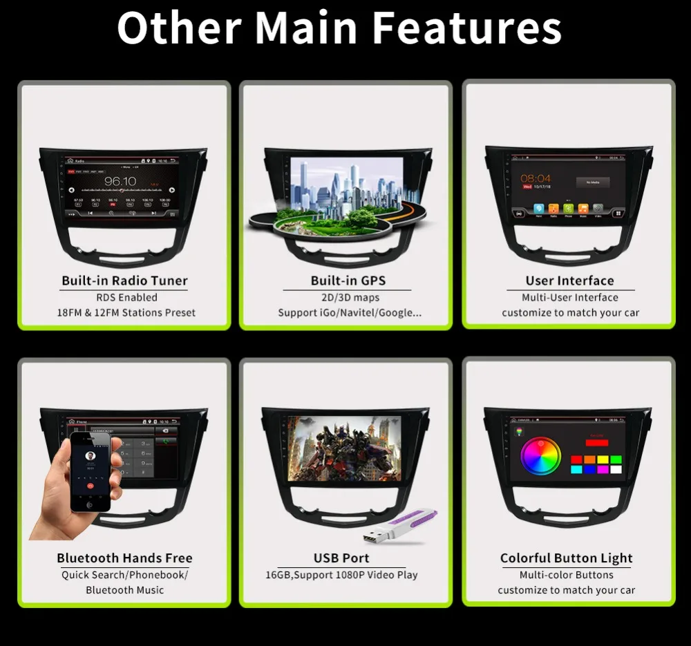 Cheap Bosion 4 core android 8.1 car dvd multimedia player for Nissan X-Trail 2014-2017 stereo radio gps navigation navi free camera 9