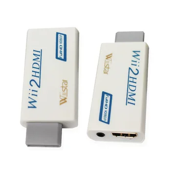 

2 pcs Wii to HDMI Converter Full HD 1080P Output Upscaling + 3.5mm Audio Box