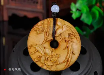 

Koraba Fine Jewelry Chinese Cedar Wood Carving Safety Buckle Symbolizes Safety and Good Luck Free Shipping