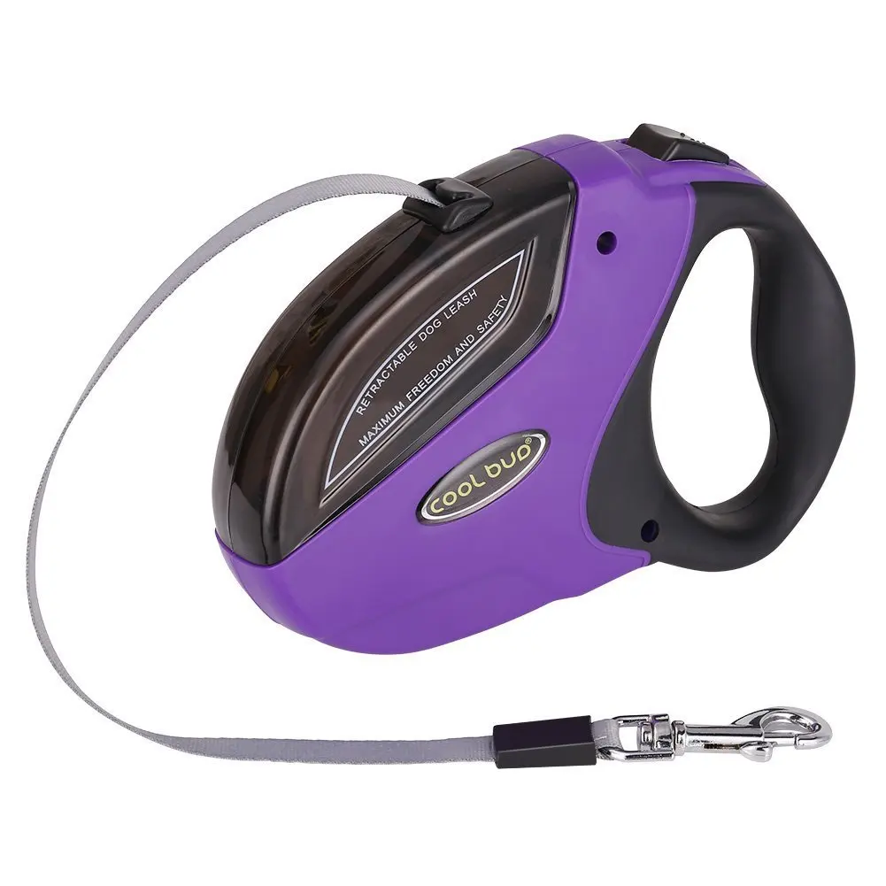 Practical COOL BUD GHB Dog Leads Retractable Extendable Dog Lead 5M for 50KG Dogs redin Leashes