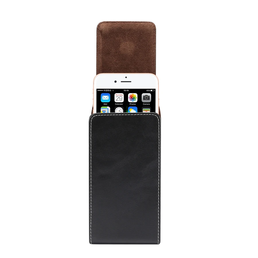 Универсальный модный кошелек, кожаный чехол 4,7-6,9 дюймов для iPhone samsung huawei Xiaomi, держатель для карт, зажим для ремня