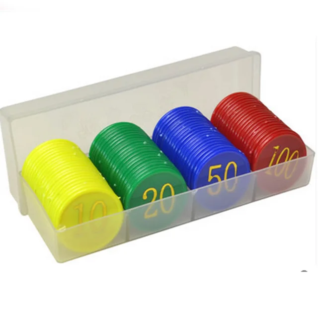 Poker Chips SET ABS Plastic Chips Education Children in Poker Chips