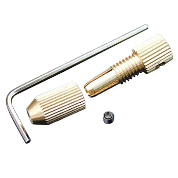 

Mini Small For 0.8mm-1.5mm Drill Micro Drill Bit Clamp Fixture Chuck 2.0mm Brass Electric Motor Shaft Clamp Fixture Chuck
