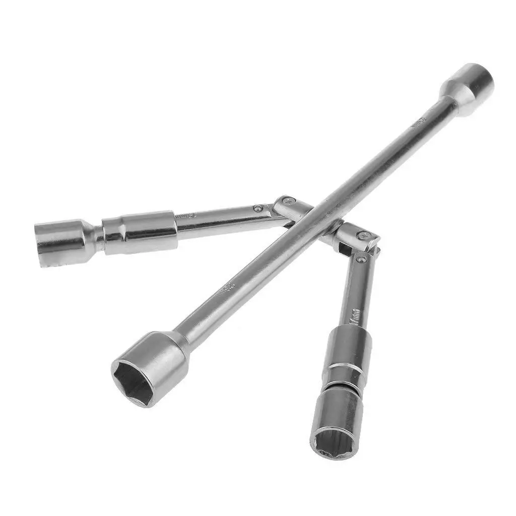 Drop shipping) 17mm 19mm 21mm 23mm 4-Way Car Wheel Lug Nut Socket Wrench Spanner Hand Tool