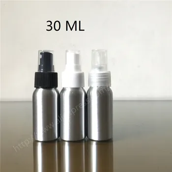 

200PCS/Lot 30ML Aluminum Spray Bottle 30cc Aluminum Bottle with Mist Sprayer Metal Perfume Container DIY Essential Oil Storage