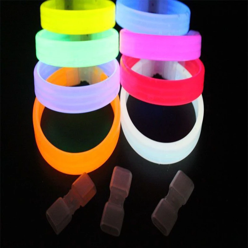 1 шт. светящийся красочный Флюоресцентный браслет Детские игрушки Светящиеся подарки светодиодный светится в темноте детские игрушки для детей