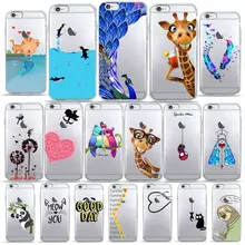 Лето милый жираф подарки кошка олень животное узорчатый чехол для телефона для iPhone 11 pro max 4S 5 5S 6 6S 8 7 Plus X XS MAX XR TPU чехол