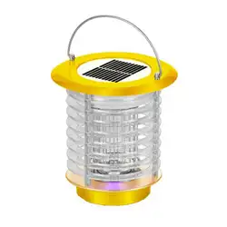 Солнечный светодиодный свет электриеская комаробойка световая ловушка для насекомых садовый газон электрошок водонепроницаемый из