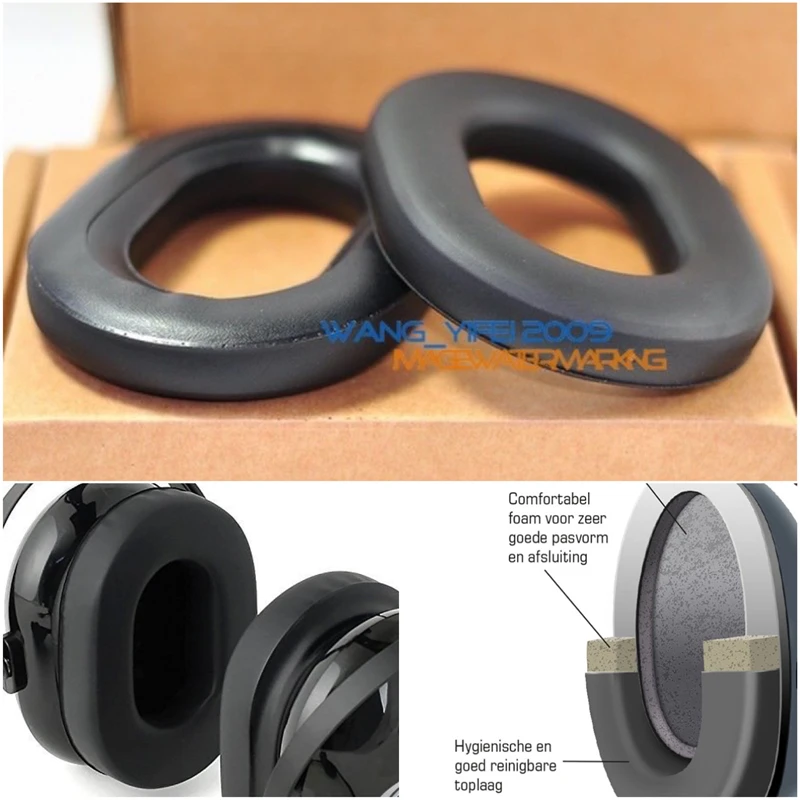 

Noise Reduction Ear Pad Foam Cushion For Softcomm C10 C20 C40 S C35 C45 C46 C60 C200 C300 Aviation Headsets Headphone EarPads