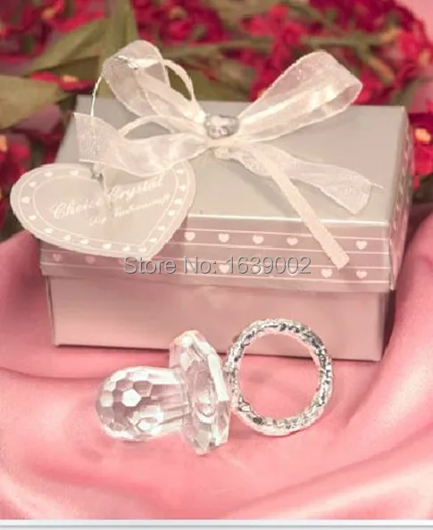 

20pcs Crystal Collection Baby Feeder Crystal Craft Favor Baby Shower Favor Wedding Party Supplies Gifts for Guest