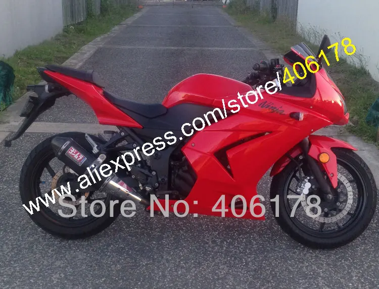For Ninja EX250R Full Red EX 250 2008 2009 2010 2011 2012 EX250 R Custom ABS Fairing Kits (Injection molding) For Ninja EX250R Full Red EX 250 2008 2009 2010 2011 2012 EX250 R Custom ABS Fairing Kits (Injection molding)