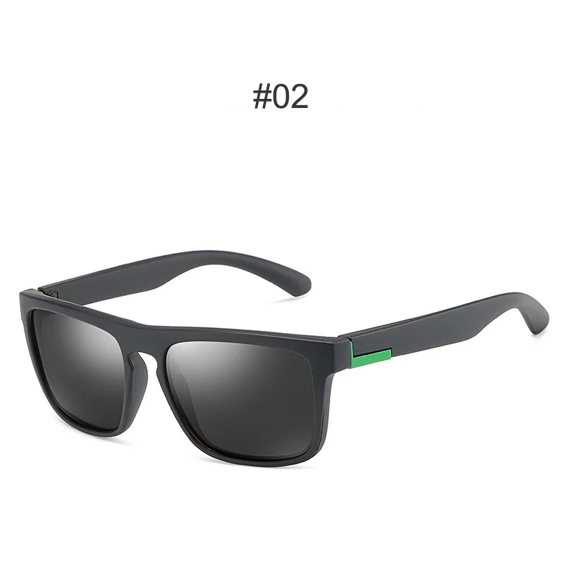 Hdcrafter; брендовые дизайн поляризованные солнцезащитные очки для мужчин матовая черная рамка подходит. Картина храмы водительские очки солнцезащитные очки с чехлом - Цвет линз: 02