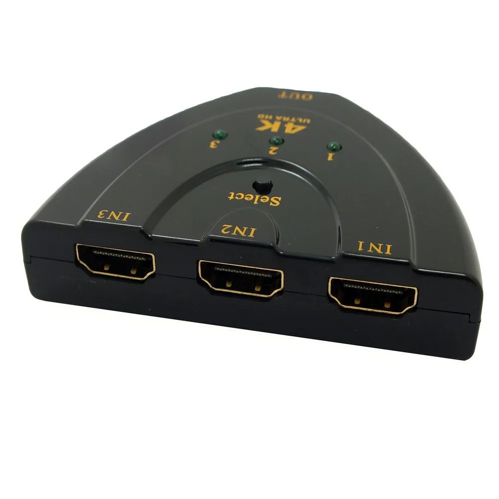Hot sell Mini 3 Port HDMI Switch 3x1 HDMI Switcher 3 input 1 output