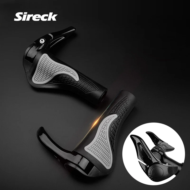 

Sireck Bicycle Mountain Bike Grips Aluminum Alloy Rubber Non-slip Handlebar Grips Cycling Handle Bar Grips Bike Accessories