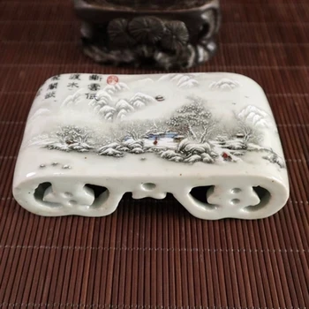 

Jingdezhen Antique Porcelain Household Pastel Ruixuefeng Years Cool Cervical Porcelain Pillow Decoration