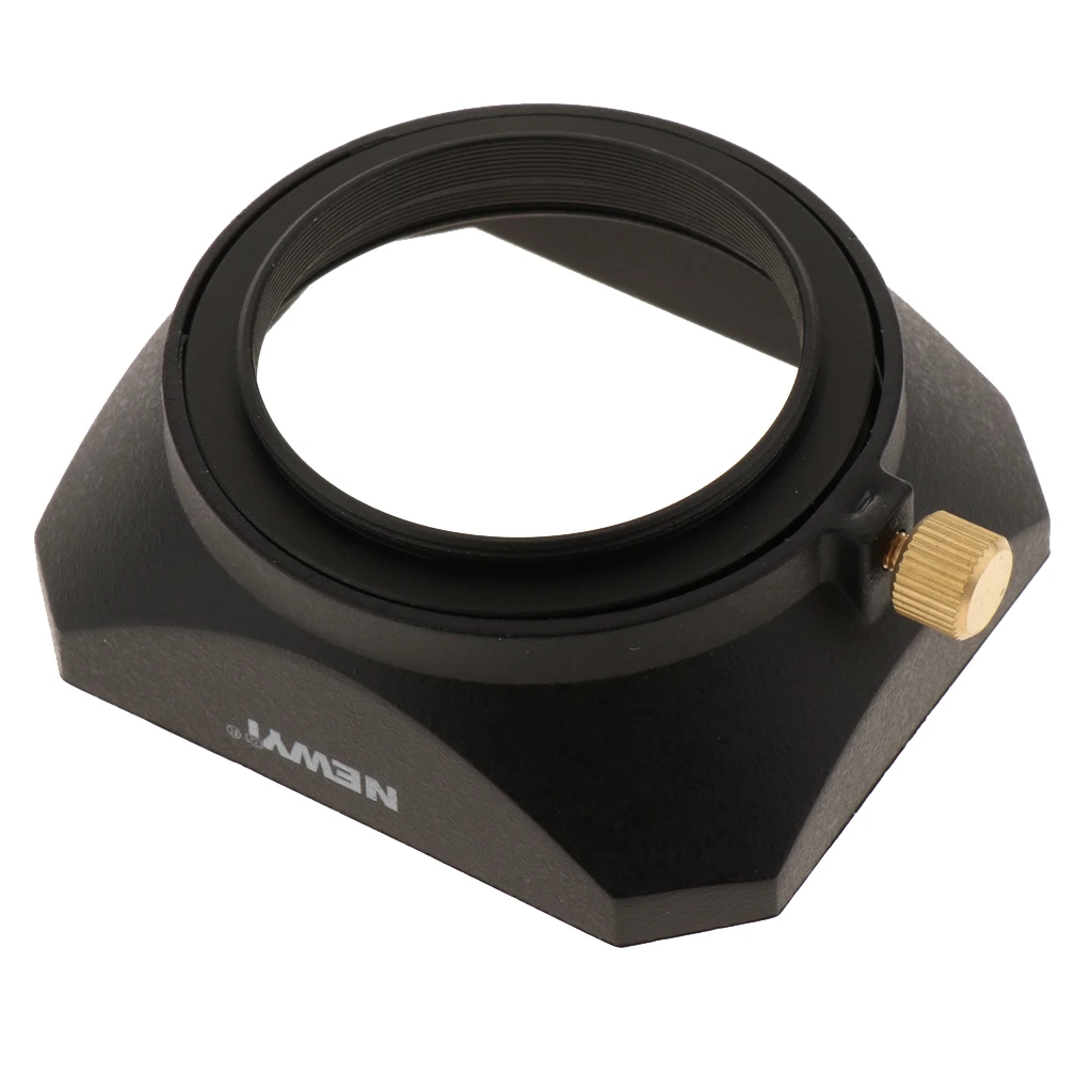 Universal DSLR Mirrorless Camera Square Lens Hood Cover 43mm Protector for Telephoto Lens Standard Lens and Wide Angle Lens
