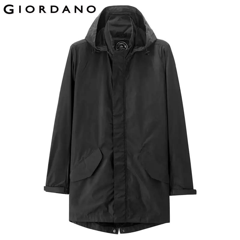 Мужская куртка с воротником стойкой Giordano эластичные куртки на кулиске со съемным