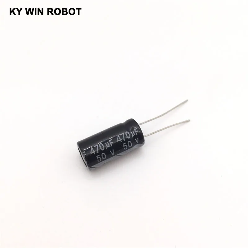

10pcs electrolytic capacitors 470UF 50V 10x20mm 105C Radial High-frequency low resistance Electrolytic Capacitor