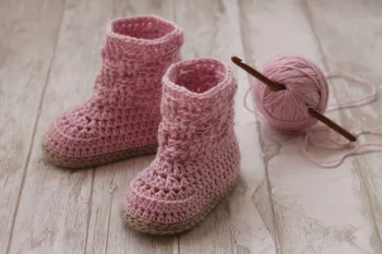 

Pumpkin Orange,Crochet Baby bootie shoes,Baby Sneakers model number ZKL001