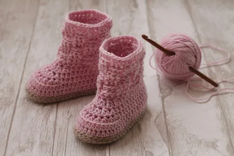 sapatilhas de crochê para bebê