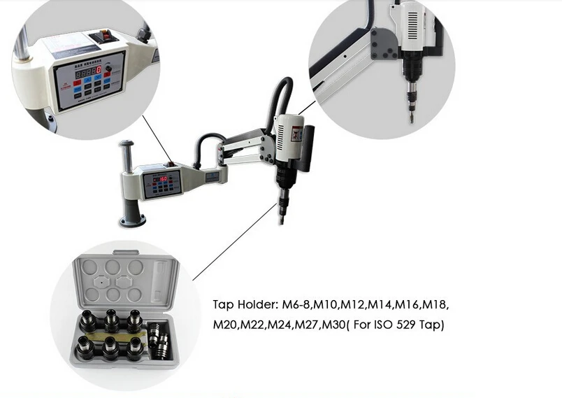 Топ мощный M3-M16 вертикальные электрические гайконарезной станок 220 V